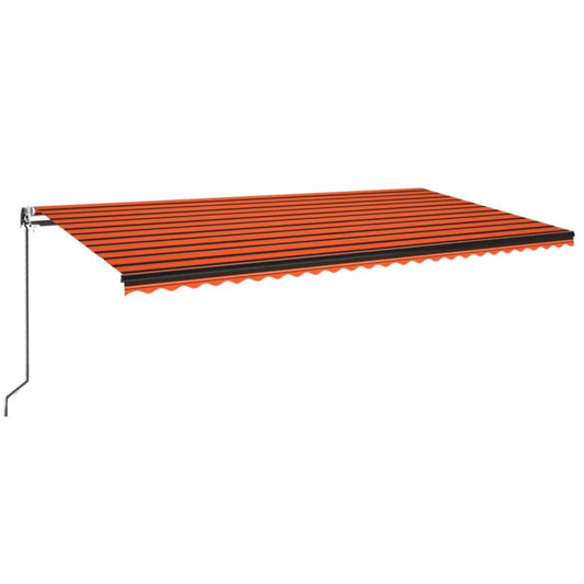Markise Automatisch Einziehbar Orange Und Braun