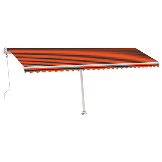 Standmarkise Automatisch Orange/Braun