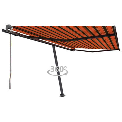 Standmarkise Automatisch Orange/Braun