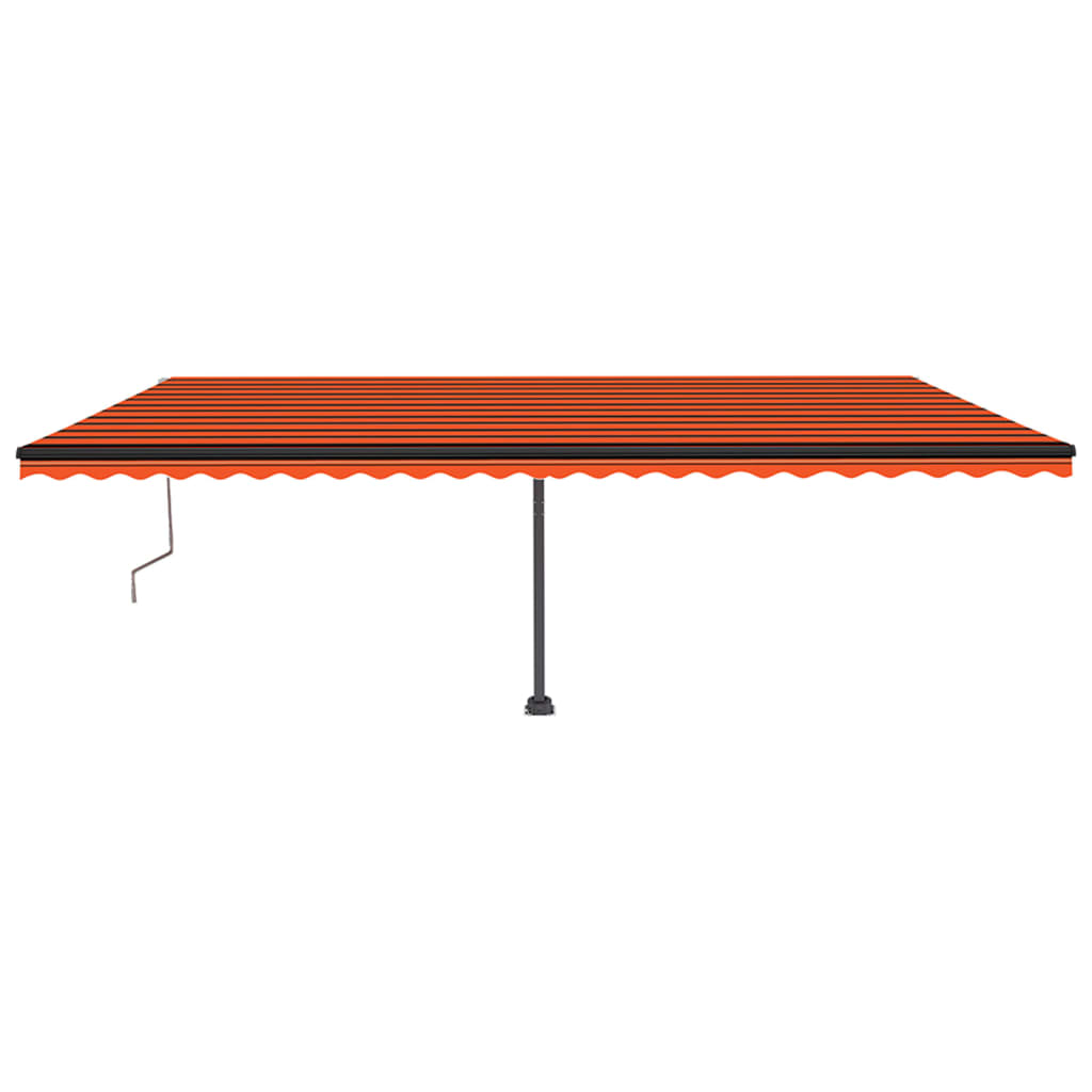 Standmarkise Automatisch Orange/Braun
