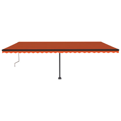 Standmarkise Automatisch Orange/Braun