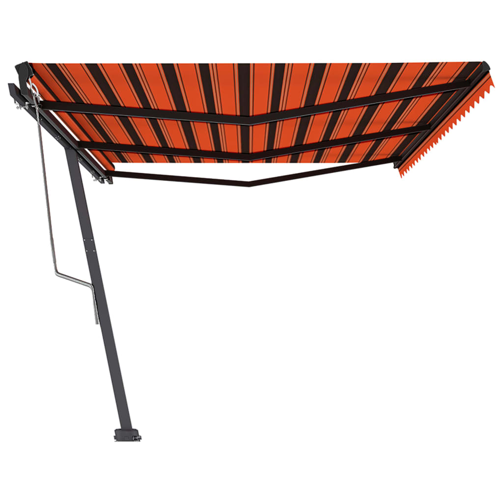 Standmarkise Automatisch Orange/Braun