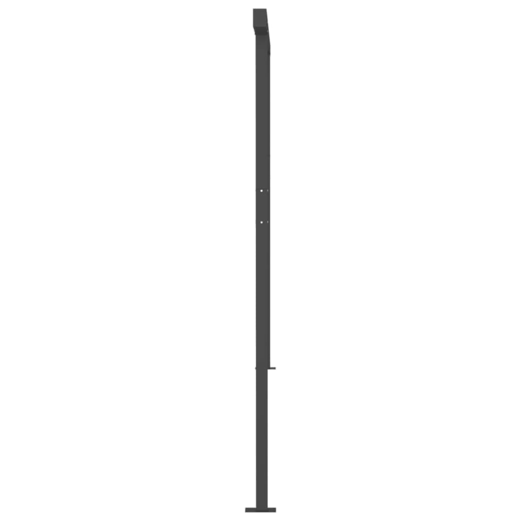 Markise Manuell Einziehbar Mit Led 6X3,5 M Orange Und Braun