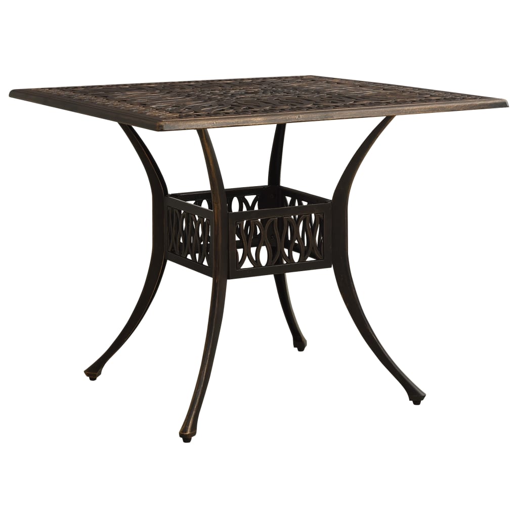 5-Tlg. Bistro-Set Aluminiumguss Bronzen
