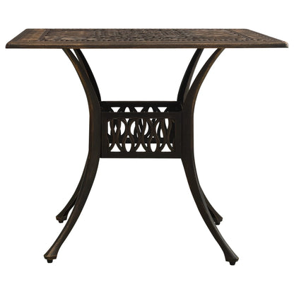 5-Tlg. Bistro-Set Aluminiumguss Bronzen