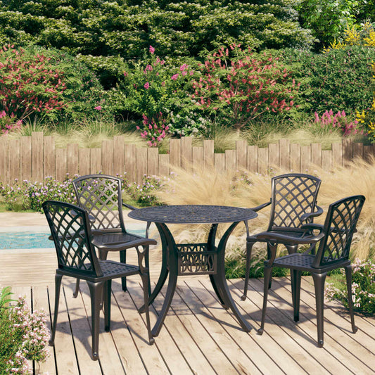 5-Tlg. Bistro-Set Aluminiumguss