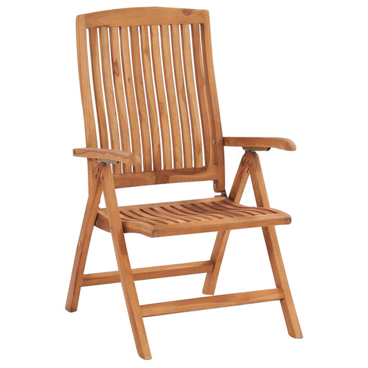 Verstellbare Gartenstühle Mit Auflagen 6 Stk. Massivholz Teak