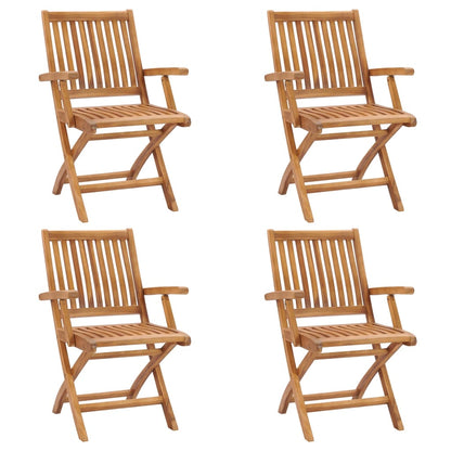 Klappbare Gartenstühle 8 Stk. Massivholz Teak