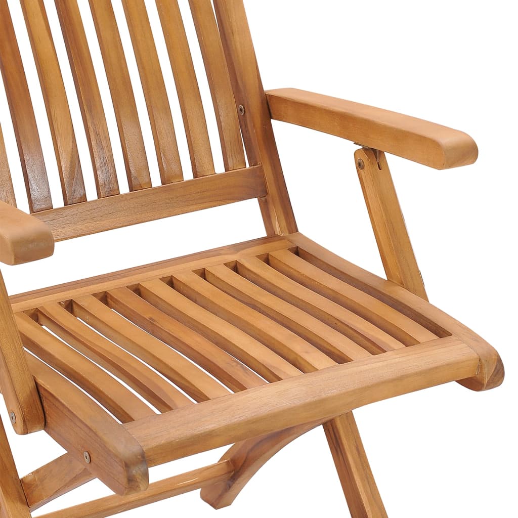 Klappbare Gartenstühle Mit Kissen 6 Stk. Massivholz Teak Anthrazit