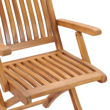 Klappbare Gartenstühle Mit Kissen 6 Stk. Massivholz Teak Anthrazit