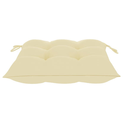 Klappbare Gartenstühle Mit Kissen 8 Stk. Massivholz Teak Creme