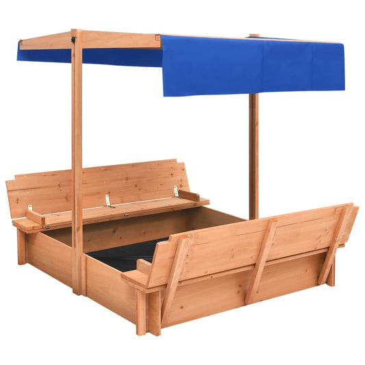 Sandkasten Mit Dach Tannenholz 112X112X112 Cm