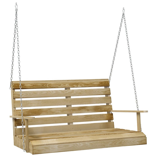 Schaukelbank 110 Cm Imprägniertes Kiefernholz
