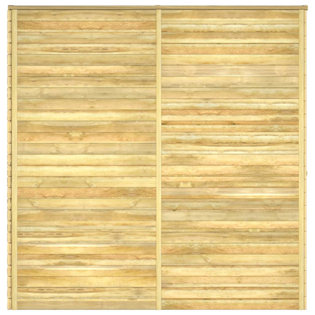 Garten-Lagerschuppen 100X210X218 Cm Kiefernholz Imprägniert