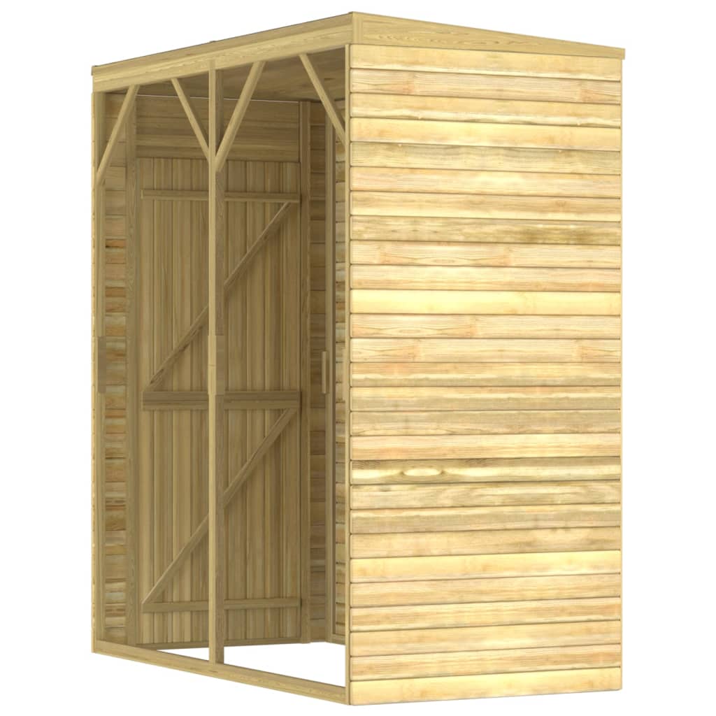Garten-Lagerschuppen 100X210X218 Cm Kiefernholz Imprägniert