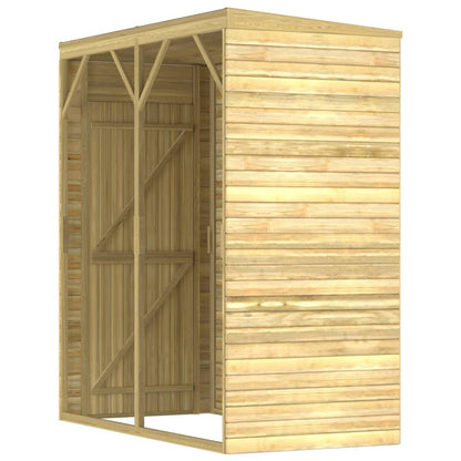 Garten-Lagerschuppen 100X210X218 Cm Kiefernholz Imprägniert