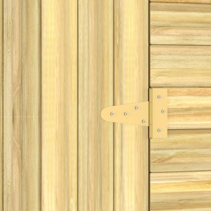 Garten-Lagerschuppen 100X210X218 Cm Kiefernholz Imprägniert