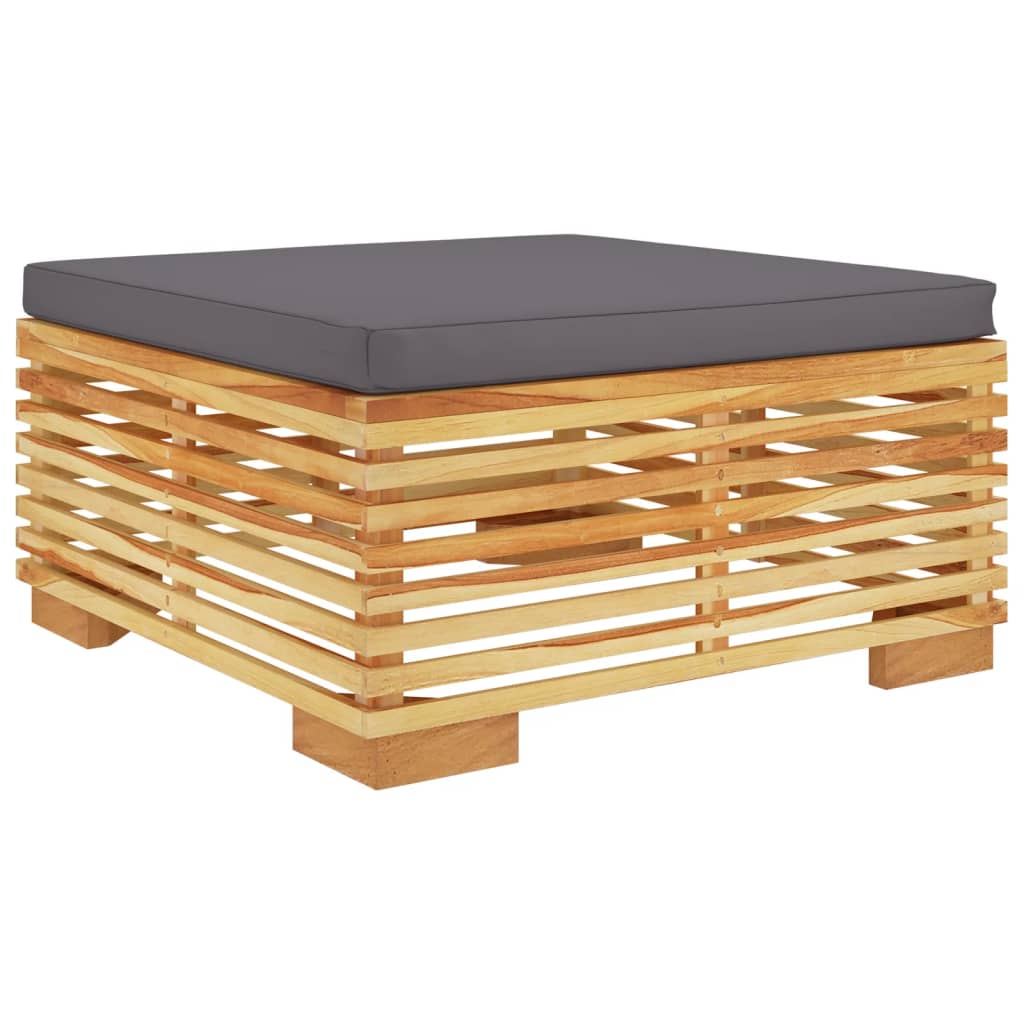 9-Tlg. Garten-Lounge-Set Mit Kissen Massivholz Teak