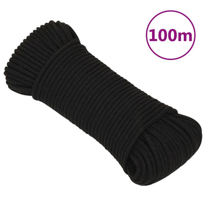 Arbeitsseil Polyester Schwarz
