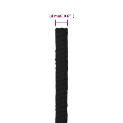 Arbeitsseil Polyester Schwarz