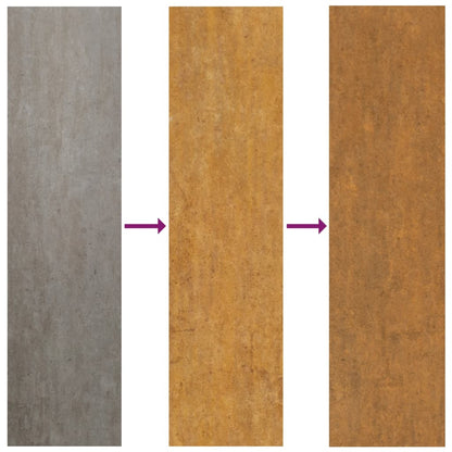 Gartentor Cortenstahl Gras-Design