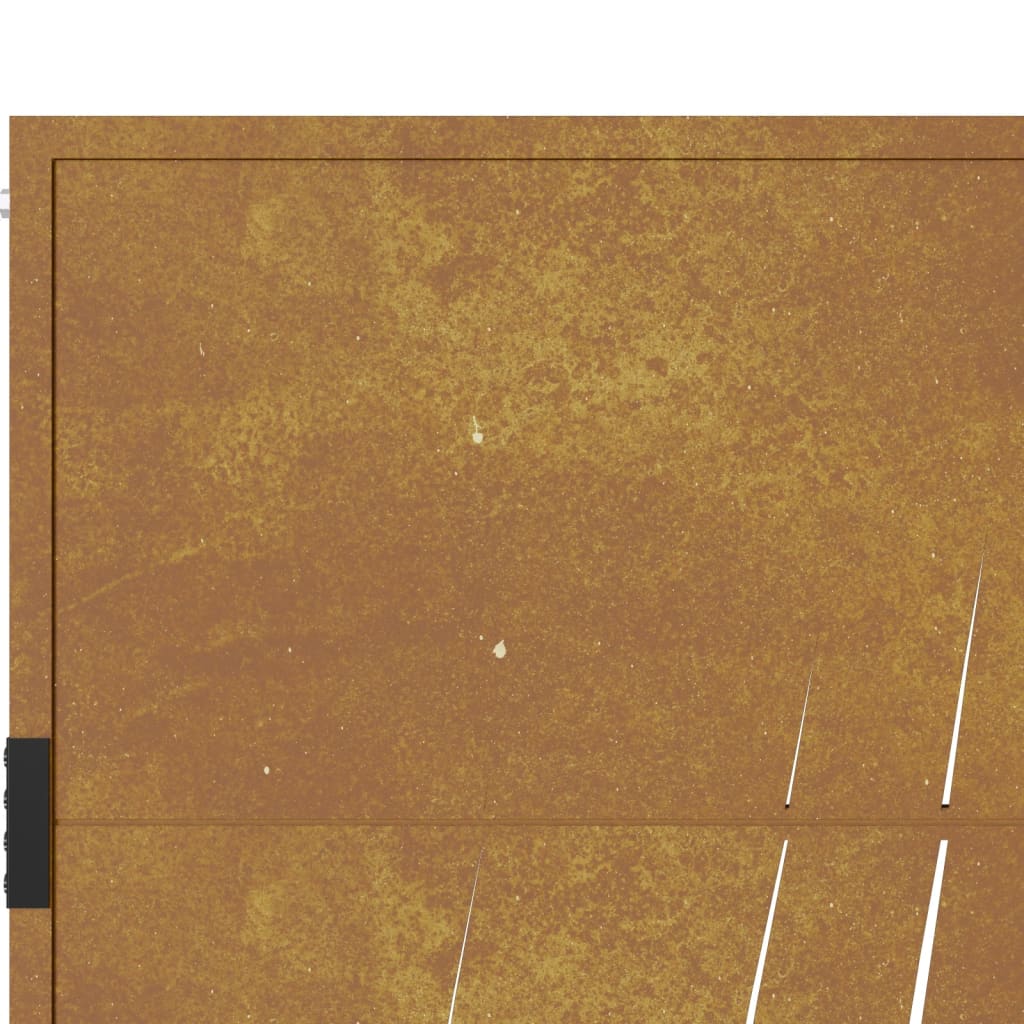 Gartentor Cortenstahl Gras-Design