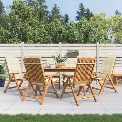 Gartenstühle Mit Kissen 6 Stk. Massivholz Teak