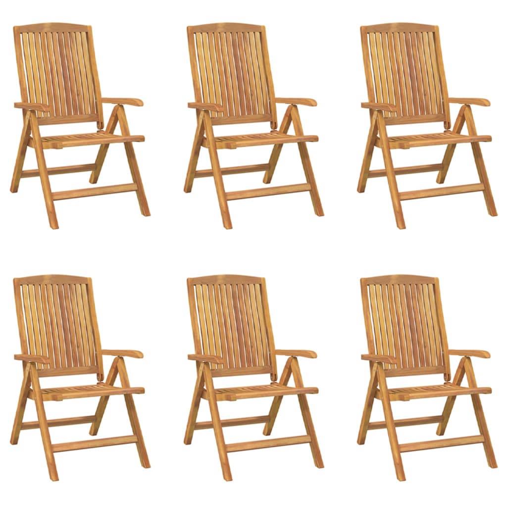Gartenstühle Mit Kissen 6 Stk. Massivholz Teak