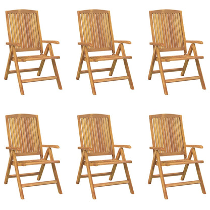 Gartenstühle Mit Kissen 6 Stk. Massivholz Teak