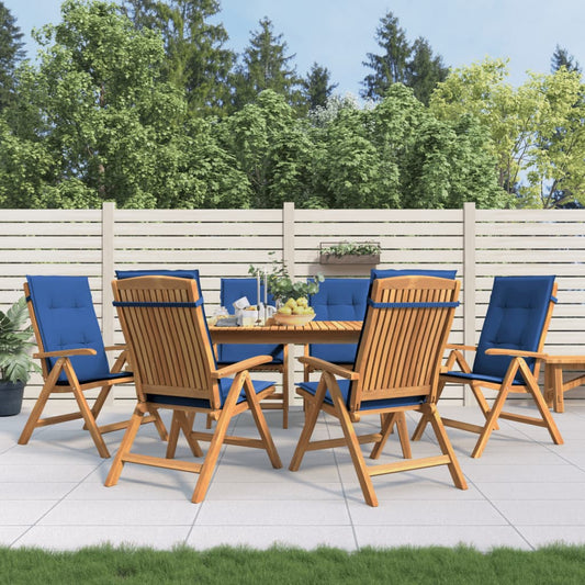 Gartenstühle Mit Kissen 6 Stk. Massivholz Teak