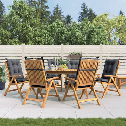 Gartenstühle Mit Kissen 6 Stk. Massivholz Teak
