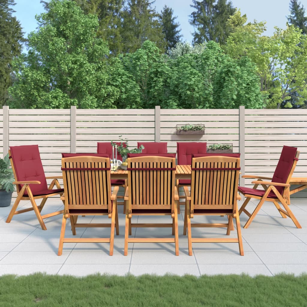 Gartenstühle Mit Kissen 6 Stk. Massivholz Teak
