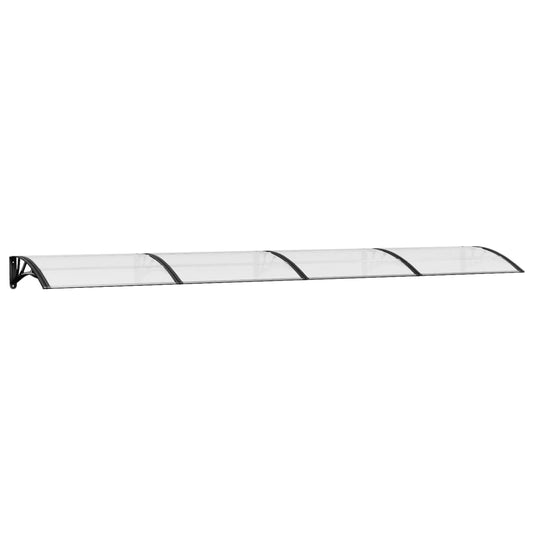 Türvordach Polycarbonat Schwarz Und Transparent