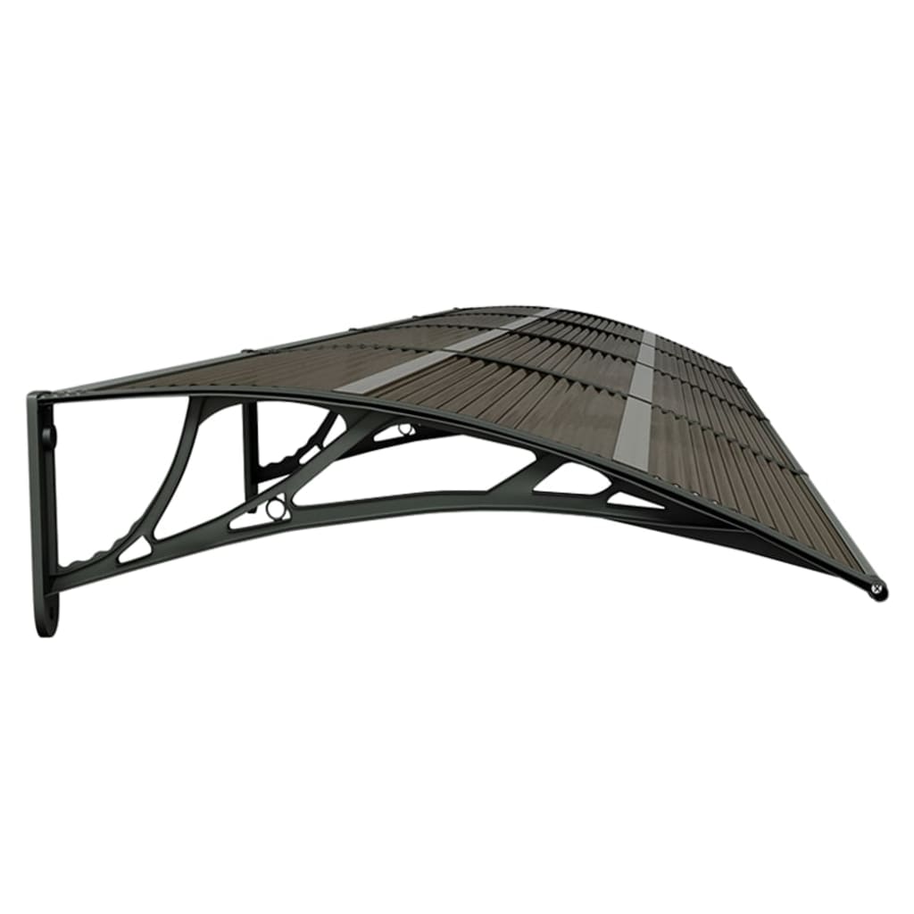 Türvordach Polycarbonat Schwarz