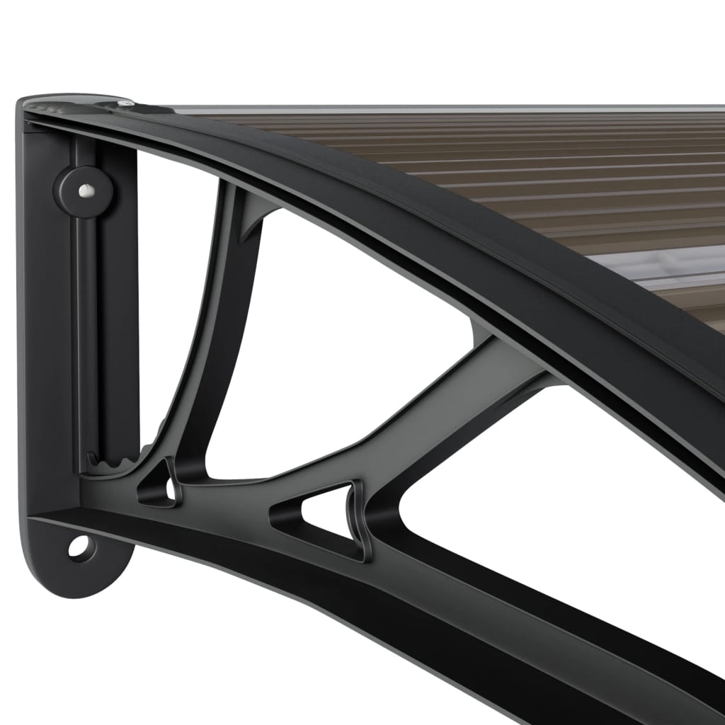 Türvordach Polycarbonat Schwarz