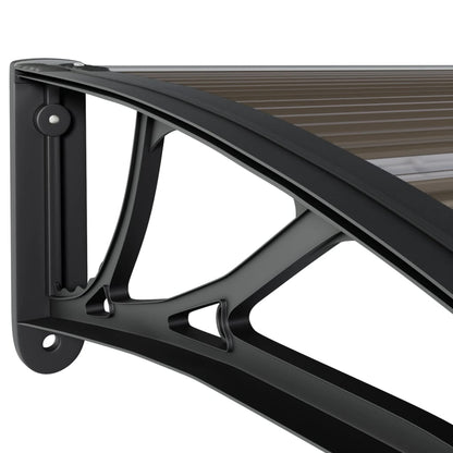 Türvordach Polycarbonat Schwarz