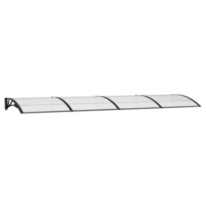 Türvordach Schwarz Polycarbonat