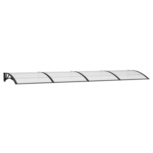 Türvordach Schwarz Polycarbonat