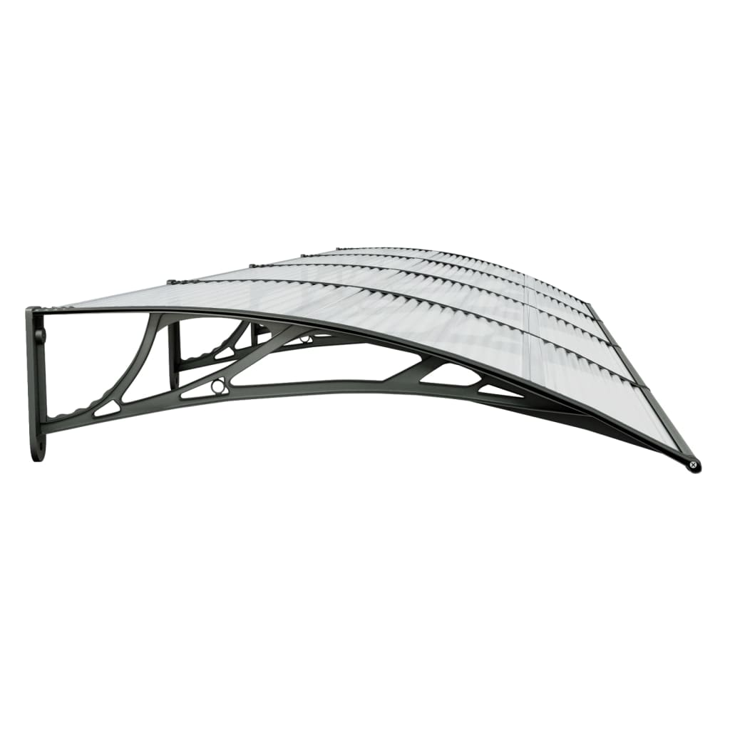 Türvordach Schwarz Polycarbonat