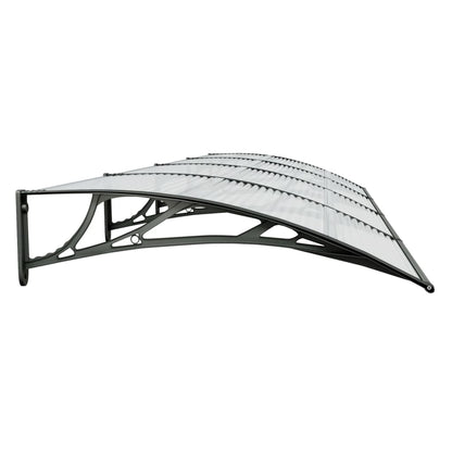 Türvordach Schwarz Polycarbonat