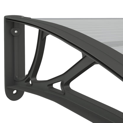 Türvordach Schwarz Polycarbonat