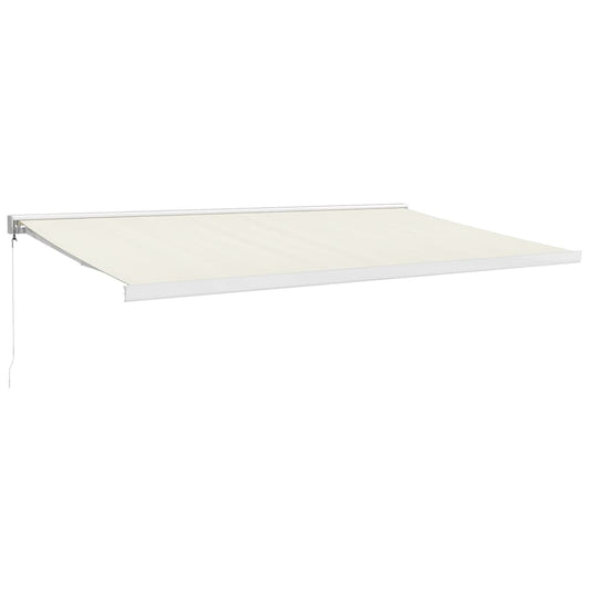 Markise Einziehbar Creme Stoff Und Aluminium