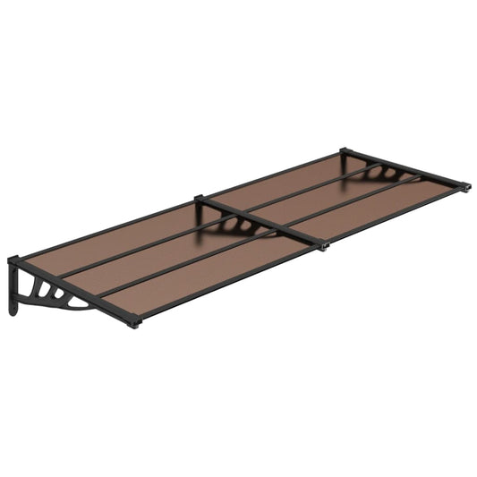 Türvordach Schwarz Polycarbonat