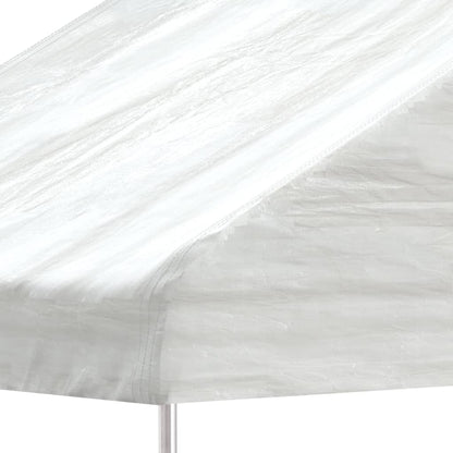 Pavillon Mit Dach Weiß 20,07X4,08X3,22 M Polyethylen