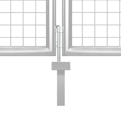 Mesh-Gartentor N 300X175 Cm Verzinkter Stahl