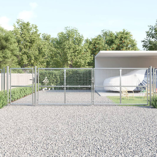 Mesh-Gartentor N Verzinkter Stahl