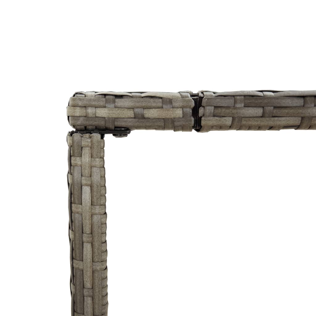 9-Tlg. Gartenbar-Set Mit Kissen Poly Rattan