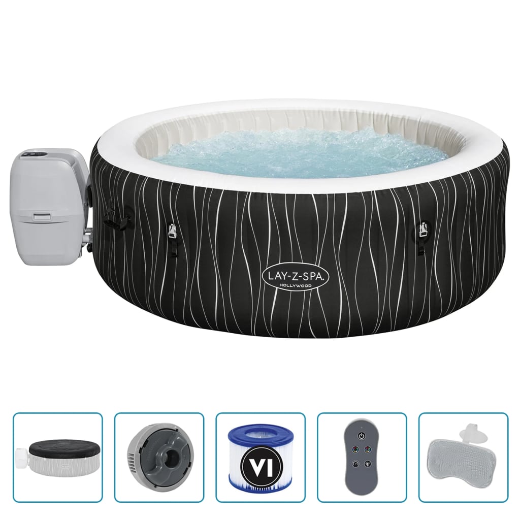 Bestway Lay-Z-Spa Whirlpool Aufblasbar Hollywood Airjet 196X66 Cm