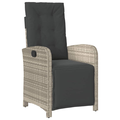 3-Tlg. Bistro-Set Mit Kissen Poly Rattan