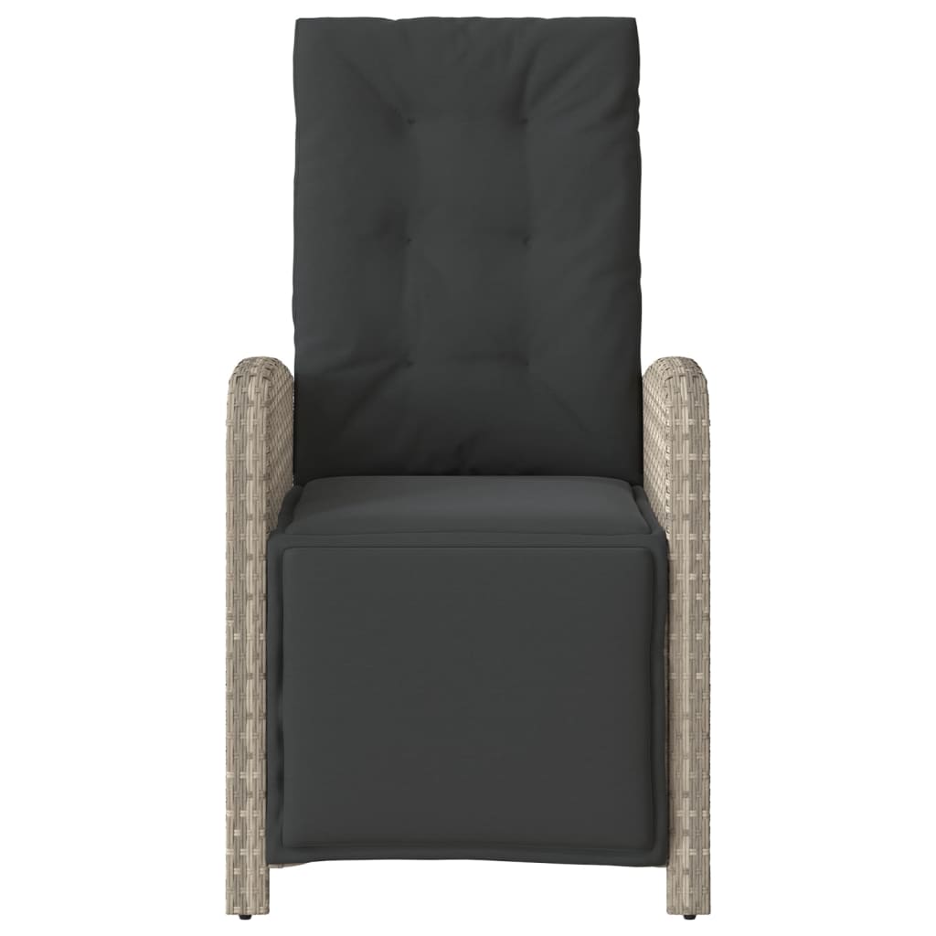 3-Tlg. Bistro-Set Mit Kissen Poly Rattan